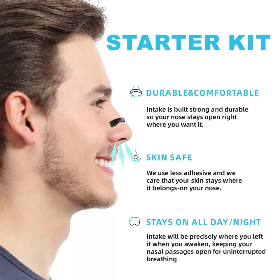 Magnetic Nasal Breathing Dilators Kit Nasal Dilator Boost Oxygen Intake Breathing Nose Strips Breathing Nose Clip Nasal Strips