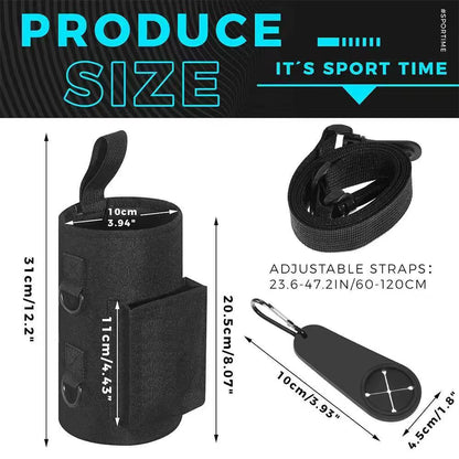 Magnetic Bottle Bag Gym Bag Sling Bag with Shoulder Strap Phone Holder Crossbody Bag Gym Accessories Organizer for Men and Women