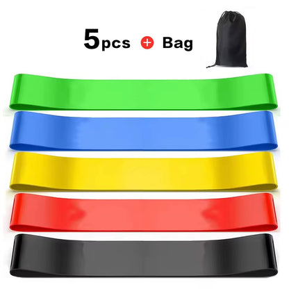Resistance Bands for Working Out, Elastic Exercice Loop Bands,Yoga Starter Set of Stretch Bands for Booty Legs,Pilates Flexbands